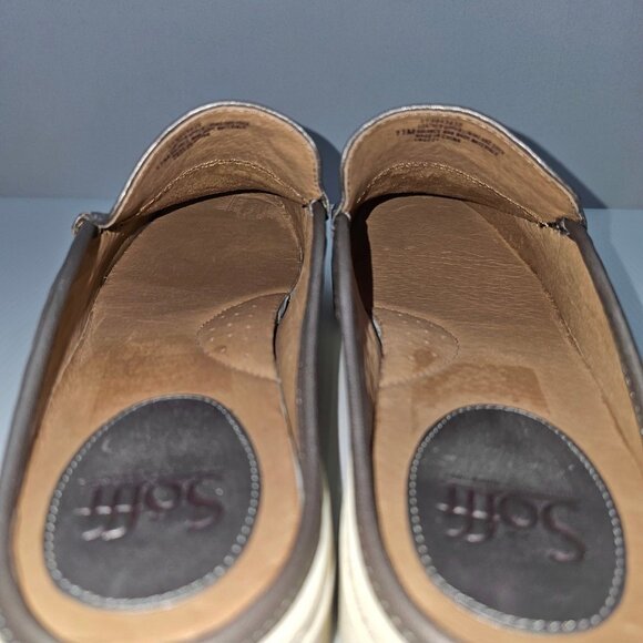 Sofft Somers Moc Mule Sneaker Womens 11 Metallic Gray Leather Casual Slip On - Picture 9 of 13